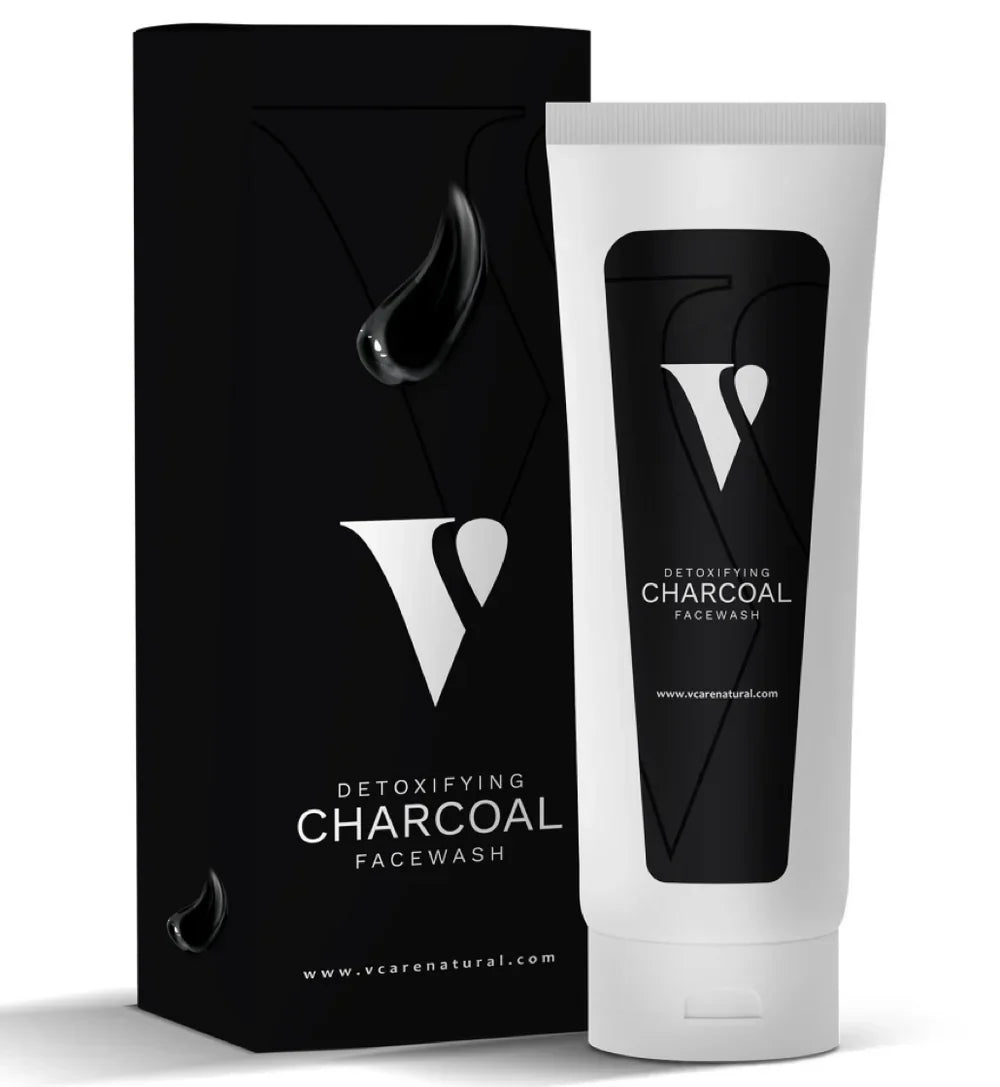 VCare Natural Charcoal Face Wash & Scrub