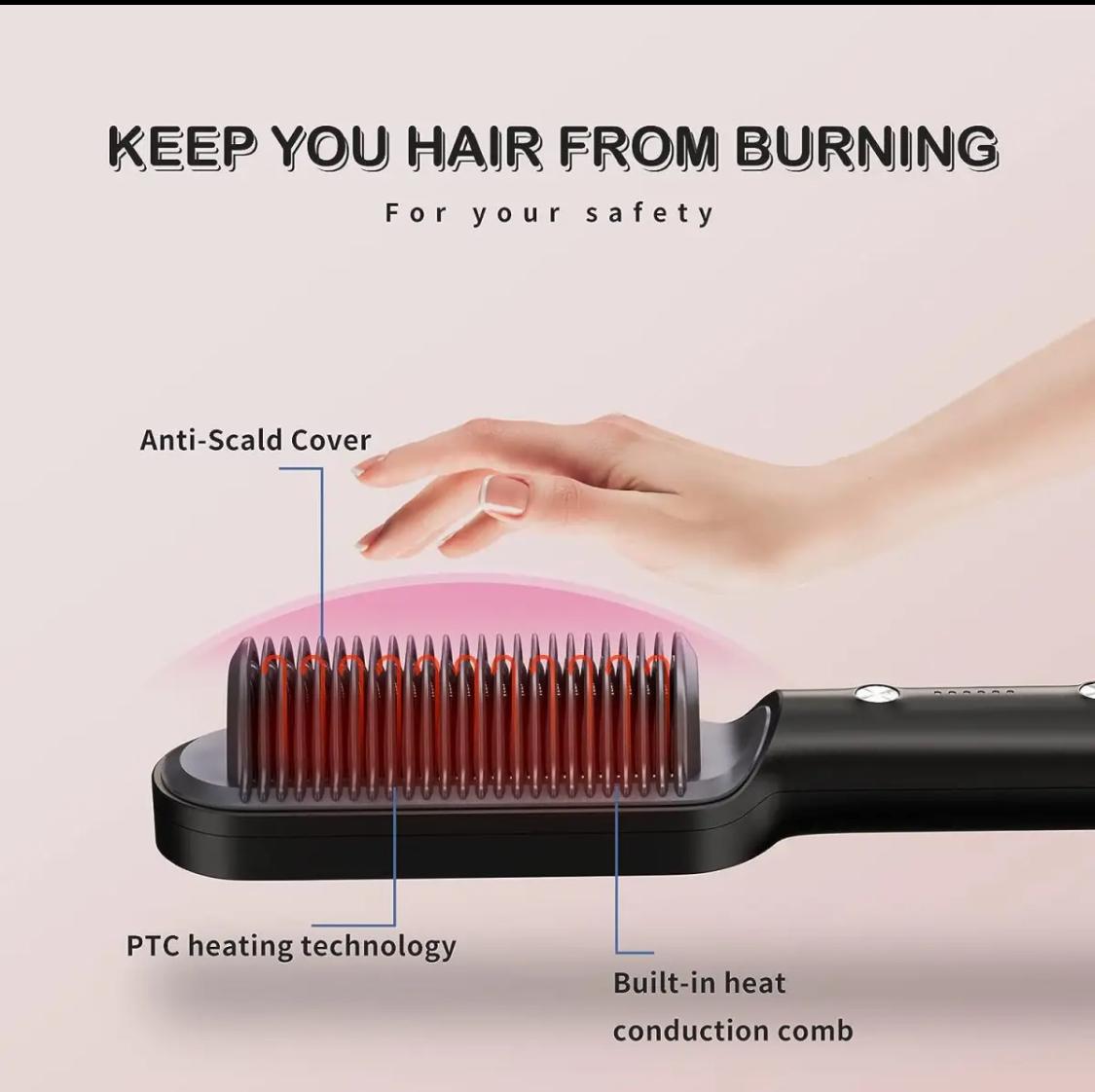 Electric Hair Straightener Comb