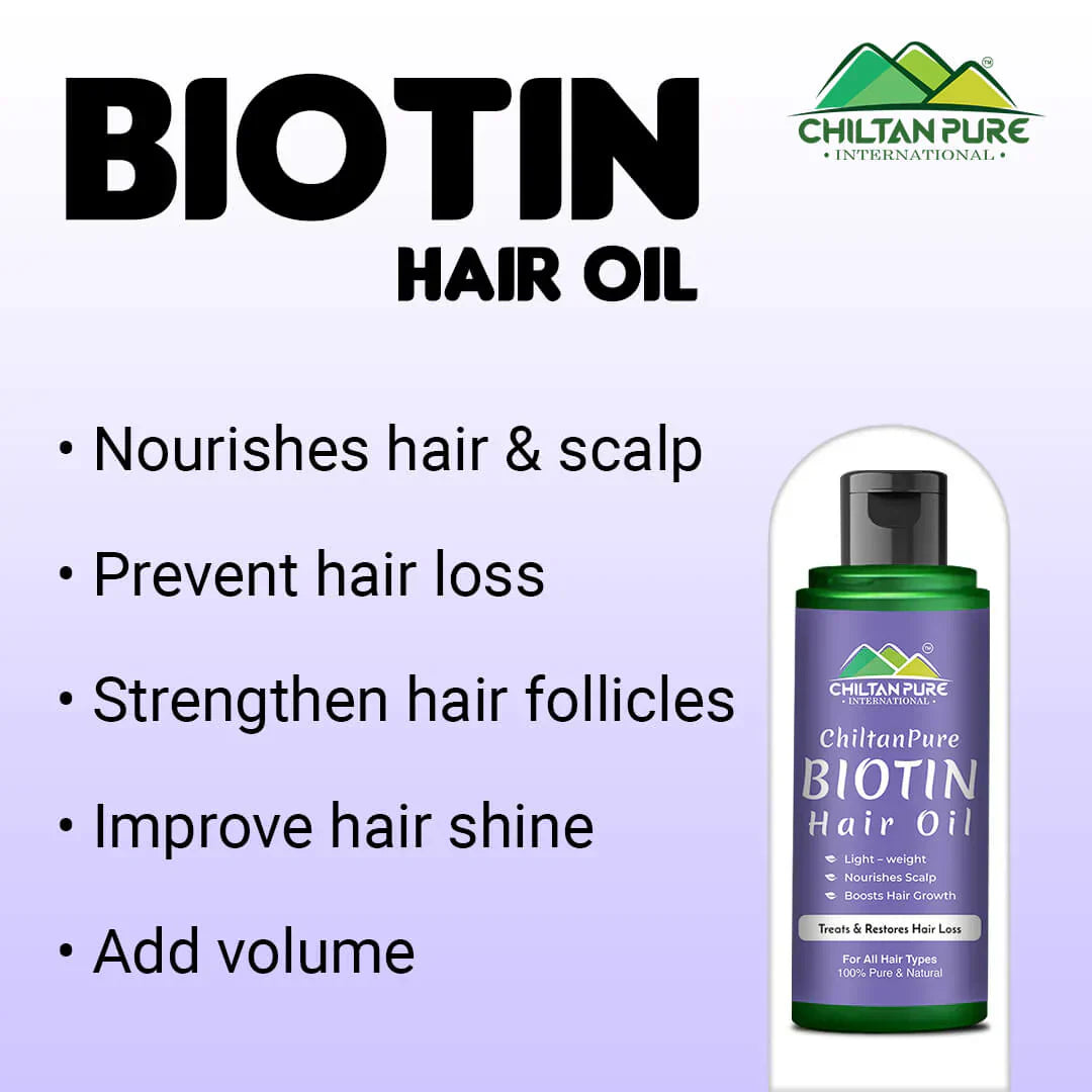 Biotin Hair Oil – Boosts Hair Growth, Deep Hair Treatment oil